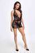 Сукня Noir Handmade F313 Mythos, XL, black, прозора, міні, відкрита спина, декор зі стразів SX0318 фото 3