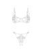 Комплект Obsessive Luise Sublim White 2-pcs crotchless set L/XL SX5087 фото 8