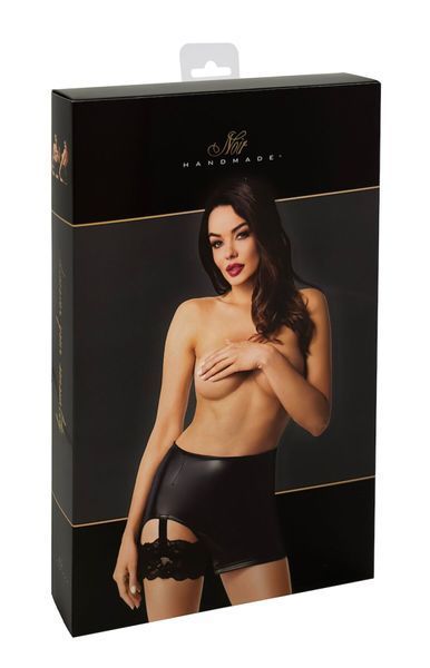 Спідниця Noir Handmade F345 Powerwetlook skirt with garter - M SX2135 фото