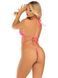 Боді-бікіні Leg Avenue Wrap around bikini bodysuit, One Size, яскраво-рожеве, на зав&rsquo;язках, зі стразами SX1077 фото 2