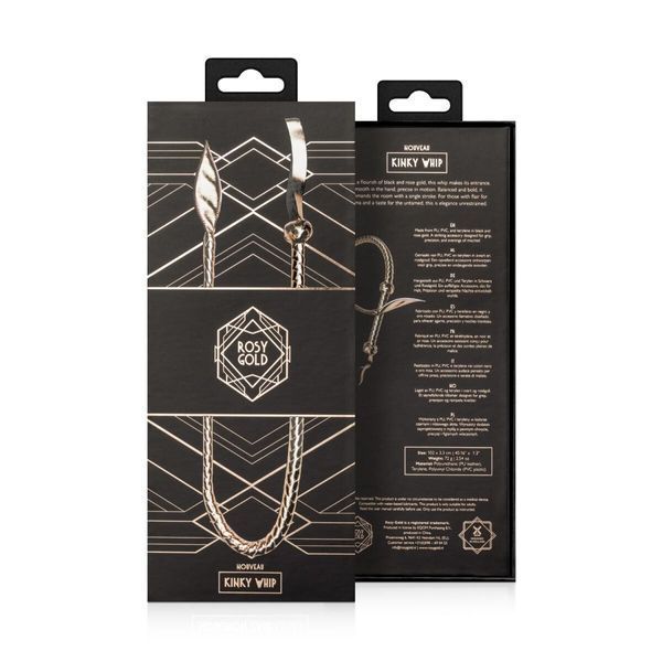Батіг Rosy Gold Kinky Whip SX5020 фото