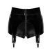 Шортики Noir Handmade F325 Glam, M, black, вініл, висока талія, кріплення для панчіх, з доступом SX0382 фото 6