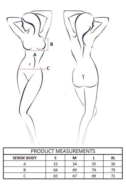Боді Passion SENSIE BODY burgundy M SX2943 фото
