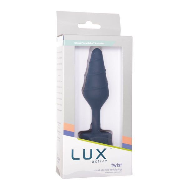 Анальна пробка Lux Active Twist Plug Small Blue SX3926 фото