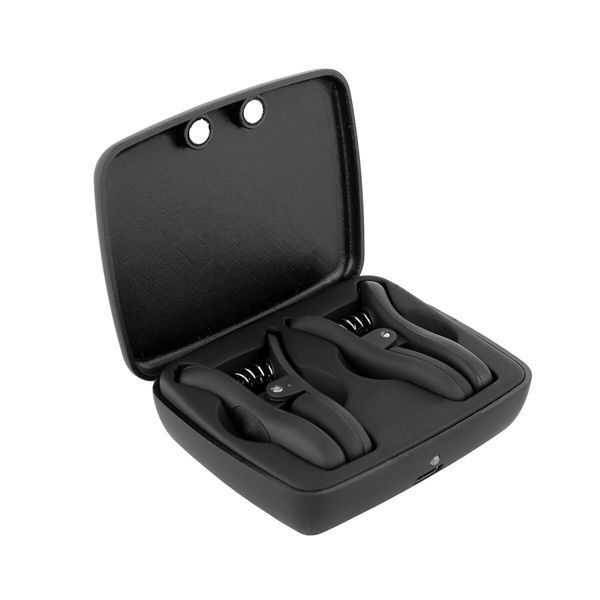 Затискачі для сосків з вібрацією Bedroom Fantasies Vibrating Nipple Clamps - Black SX5027 фото