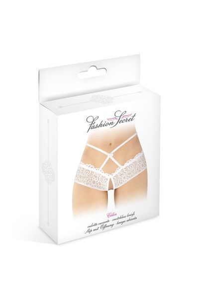 Трусики з відкритим доступом Fashion Secret Celia White, лямки на талії SX2613 фото