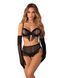 Комплект Obsessive Rossay Black 4-pcs crotchless set S/M SX5096 фото 1