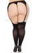 Панчохи Leg Avenue Lace top opaque thigh highs Black 1X/2X SX1045 фото 2