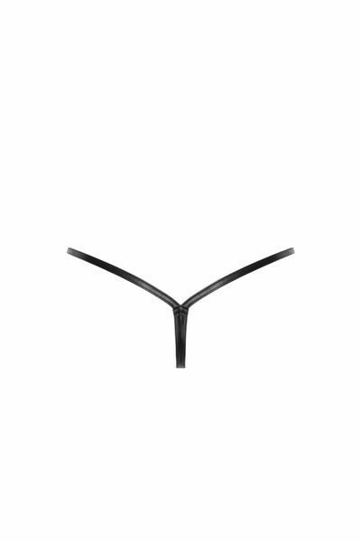 Трусики-стрінги Noir Handmade P012 Wild, XL, під латекс, крокодиловий принт, застібки з боків SX0342 фото