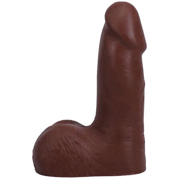 Фалоімітатор Doc Johnson The Realistic Cock ULTRASKYN - 5 Inch with Balls Chocolate SX4483 фото
