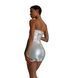 Мінісукня D&A, L, white, nylon-lycra відкриті плечі з блискавкою на всю довжину SX1242 фото 5