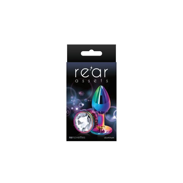 Анальна пробка NS Novelties Rear Assets - Multicolor - Small - Clear SX4359 фото