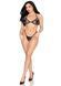 Комплект Leg Avenue Fishnet Bra Top and G-String Panty One Size Black SX4985 фото 6