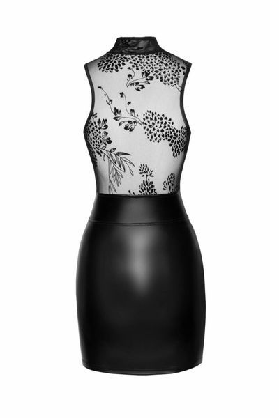 Сукня Noir Handmade F241 Short dress with powerwetlook skirt and tulle top, M SX0146 фото