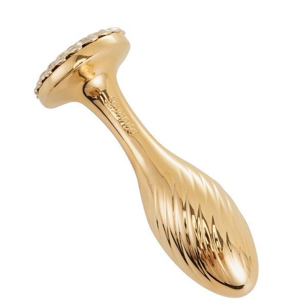 Металева анальна пробка LOCKINK SEVANDA Pearl Pear-shape Anal Plug, зі штучною перлиною SX0887 фото