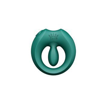 Ерекційне смарт-віброкільце Zalo Apis Turquoise Green, до 4 годин роботи, зарядний кейс SX2690 фото