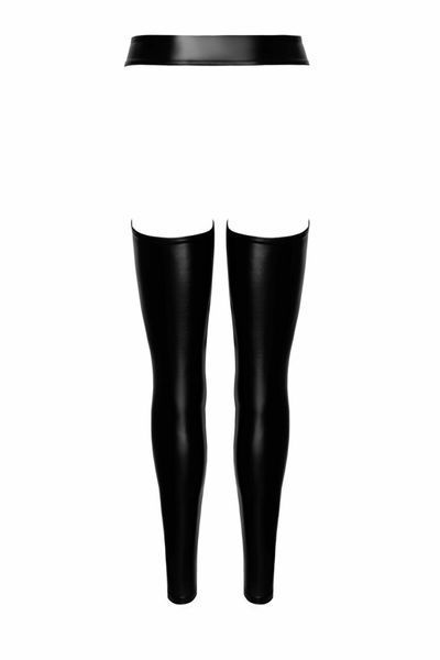 Легінси Noir Handmade F323 Rebel, M, black, під латекс, з відкритими стегнами та сідницями SX0370 фото