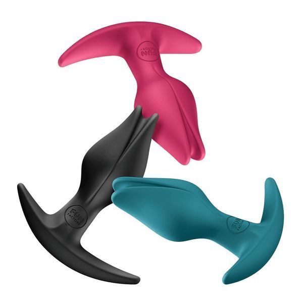 Анальна пробка Fun Factory BOOTIE FEM Raspberry, у вигляді бутона, діаметр 2,9 см, тонкий обмежувач SX3694 фото