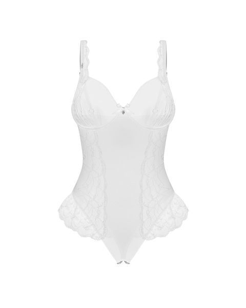 Боді Obsessive Weddya crotchless teddy S/M SX5108 фото