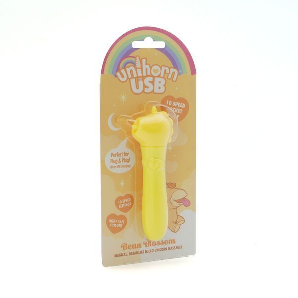 Вібратор-єдиноріжка Unihorn USB Bullet - Bean Blossom, віброкуля, USB-зарядка SX2857 фото