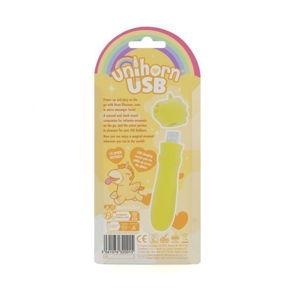 Вібратор-єдиноріжка Unihorn USB Bullet - Bean Blossom, віброкуля, USB-зарядка SX2857 фото