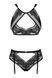Комплект Obsessive Allastia 2-pcs set black L/XL, регульовані бретелі, багаторівнева застібка SX2578 фото 4