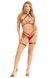 Комплект портупея та гартери Leg Avenue Vegan Leather Harness Top and Garter S, екошкіра, бордовий SX1712 фото 6