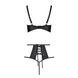 Комплект білизни Passion TASMINA SET XXL/XXXL black, ліф, високі трусики з корсетом ззаду SO8492 фото 4