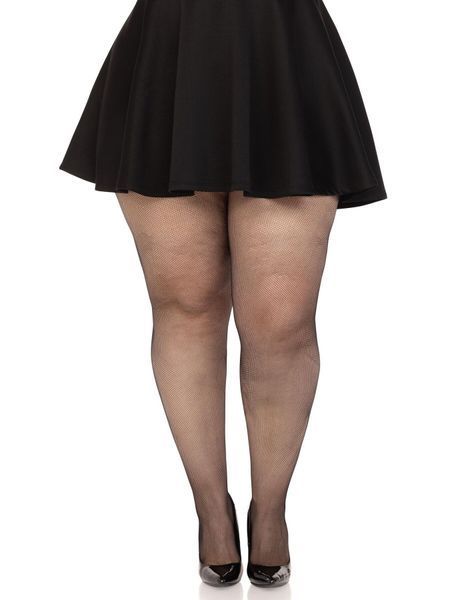 Панчохи Leg Avenue Spandex micro net tights Black 1X/2X SX1050 фото