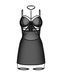 Бебі-дол Obsessive Arrowel Black chemise S/M, з декоративним чокером та гартерами SX2581 фото 2