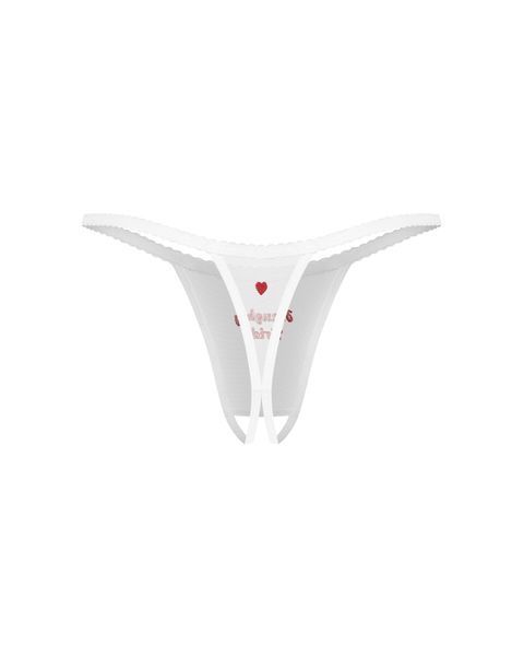 Трусики Obsessive Weddya Bride crotchless thong S/M SX5113 фото