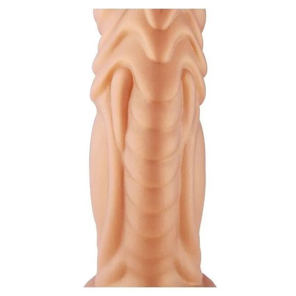 Фалоімітатор для секс-машин Hismith Slightly Curved Silicone Dildo Monster Series, кріплення KlicLok SO9960 фото