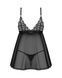Пеньюар і трусики Obsessive Blomentis babydoll & thong XL/2XL SX1025 фото 4