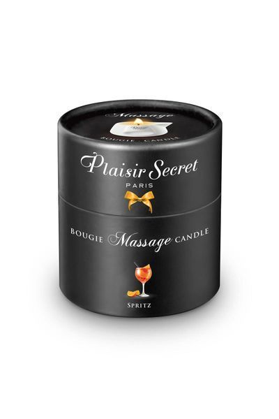 Масажна свічка Plaisirs Secrets Spritz (80 мл) подарункове паковання, керамічний посуд SX4869 фото