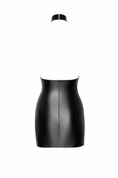 Сукня Noir Handmade F311 Eros, XXL, black, міні, спідниця під латекс, верх &mdash; сітка, відкрита спина SX0307 фото