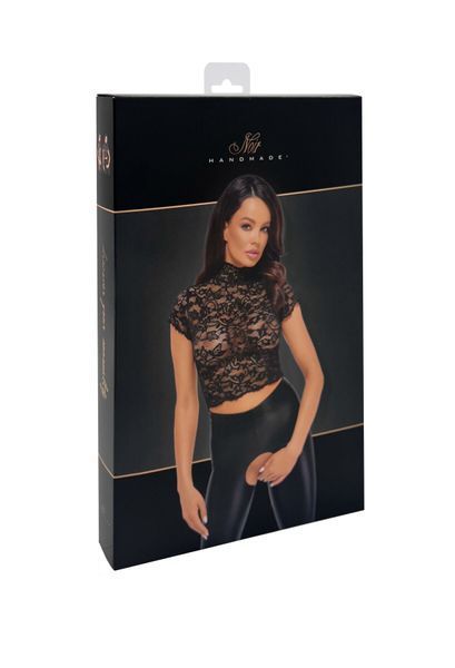 Топ Noir Handmade F303 Essence lace top with high collar - 3XL SX0260 фото