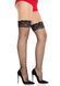 Панчохи Leg Avenue Backseam Fishnet Stay Ups with Lace Top One Size SX5000 фото 3