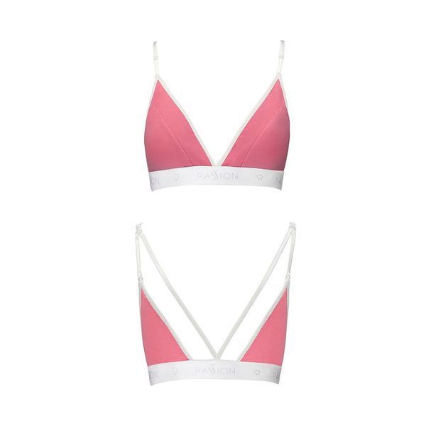 Спортивний топ з подвійними бретелями Passion PS007 TOP S, pink SO4273 фото