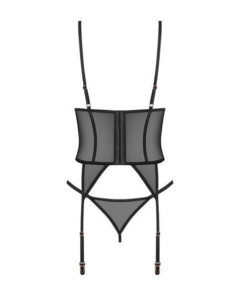 Корсет Obsessive Euridia corset & tanga M/L SX3578 фото
