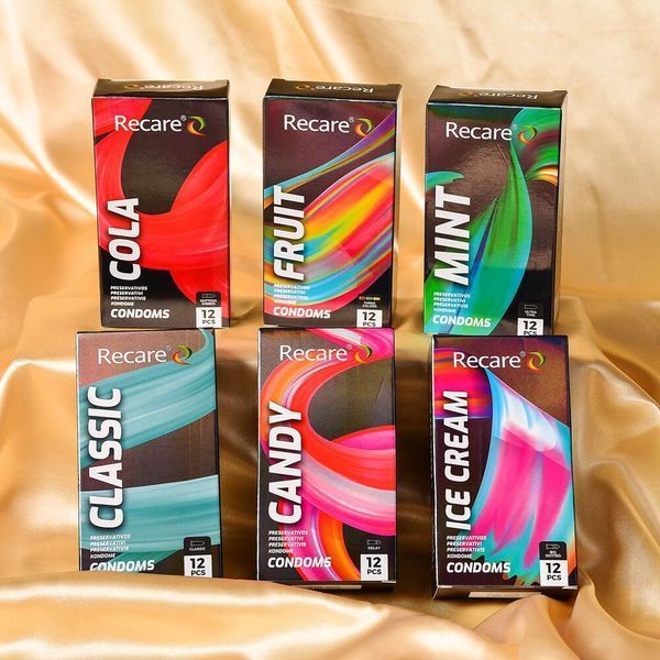 Презервативи Holographic Recare Classic Condoms 12 шт, класичні SX3334 фото