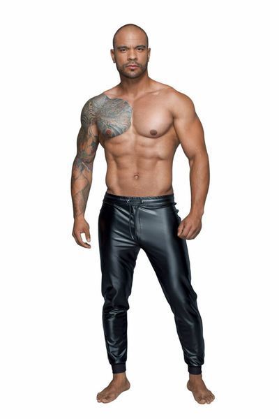 Чоловічі трегінси Noir Handmade H063 Powerwetlook treggings, S, мокрий ефект SX0115 фото