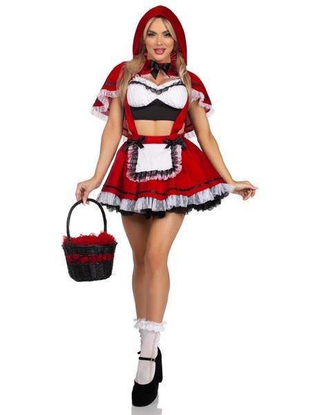 Костюм Червоної Шапочки Leg Avenue Flirty Miss Red Top and Skirt M SX2782 фото