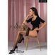 Панчохи Passion ST118 1/2 black, на ажурній силіконовій резинці, з бічним вертикальним малюнком SO5776 фото 3