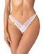 Трусики-стрінги з мереживом Obsessive Arrowel White crotchless thong 2XL/3XL SX2593 фото 1