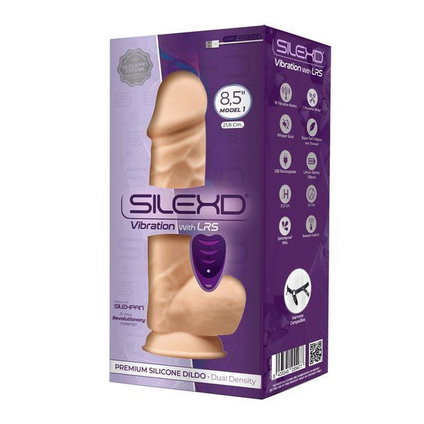 Фалоімітатор з вібрацією SilexD Norman Vibro Flesh (Model 1 size 8,5") LRS (м'яте паковання!!!) SO8208-R фото