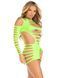 Мінісукня Leg Avenue Shredded cut-out mini dress Neon Green One Size SX1070 фото 2