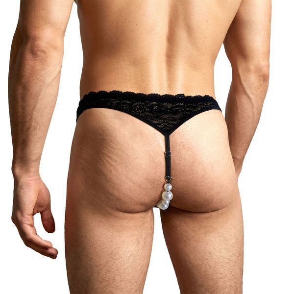 Чоловічі труси з перлинами Art of Sex - Redis, розмір L SX4728 фото