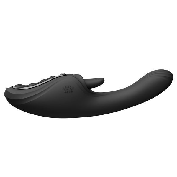 Смарт-вібратор Zalo Ares Obsidian Black, підігрів, 3 мотори, язичок для клітора, стимуляція точки G SX2694 фото
