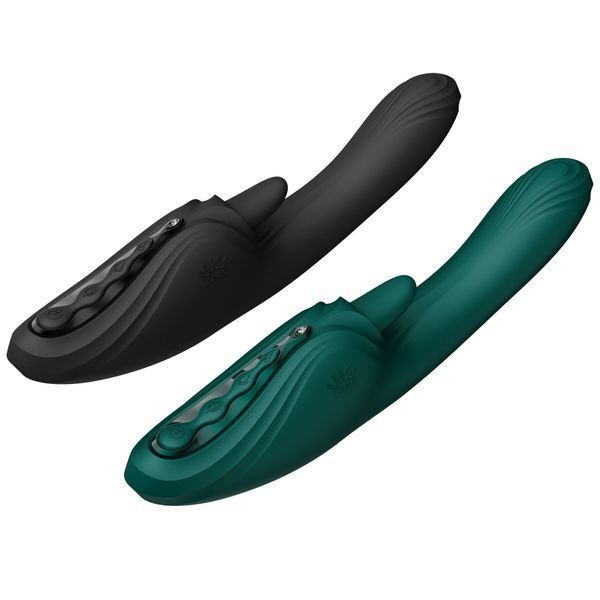 Смарт-вібратор Zalo Ares Obsidian Black, підігрів, 3 мотори, язичок для клітора, стимуляція точки G SX2694 фото